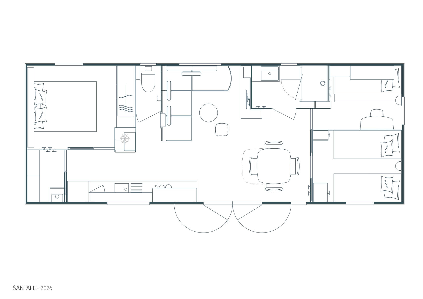 Mobil-home RIDEAU SANTA FE 106.3 - 10
