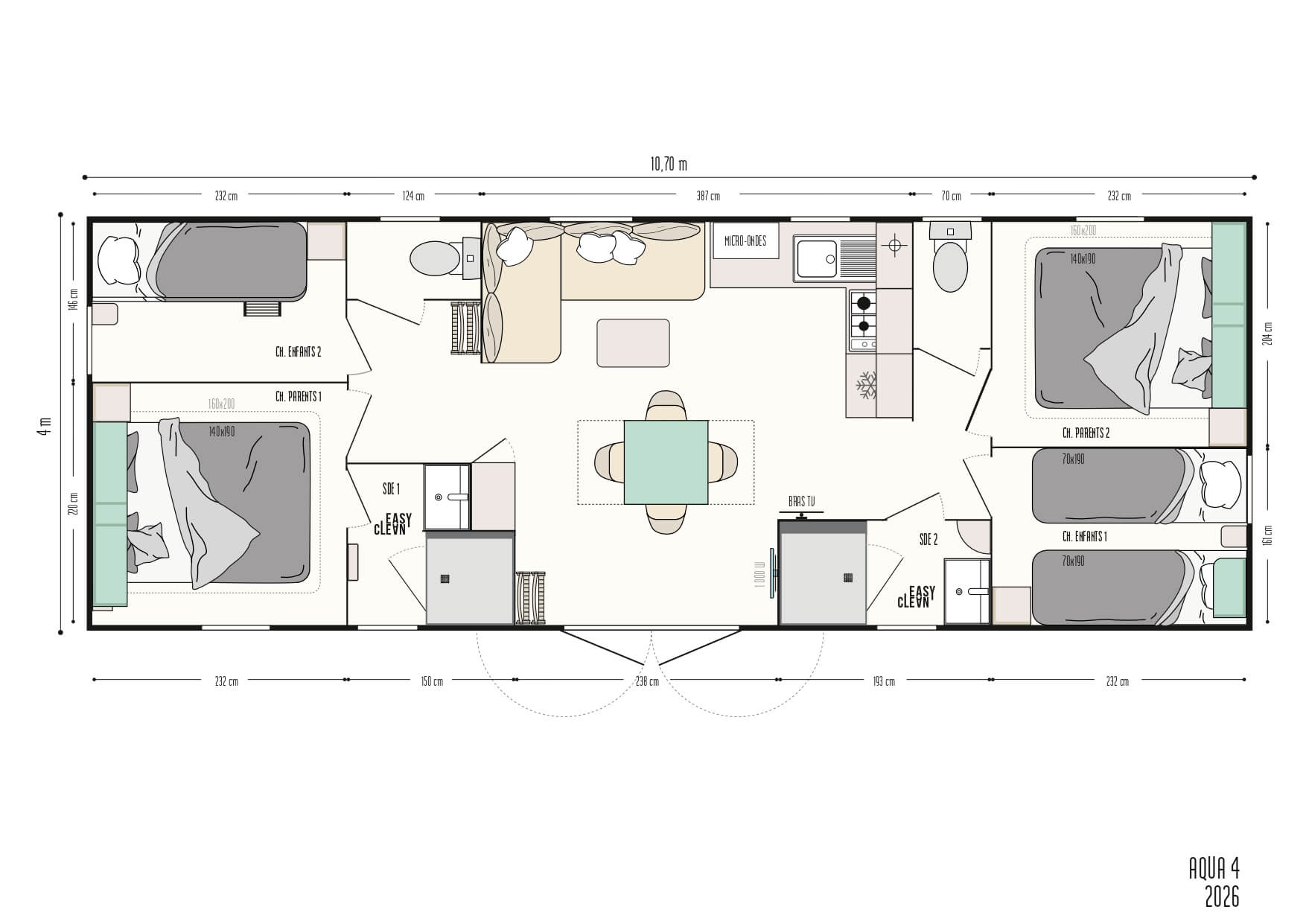 Mobil-home IRM Aqua 4 - 6