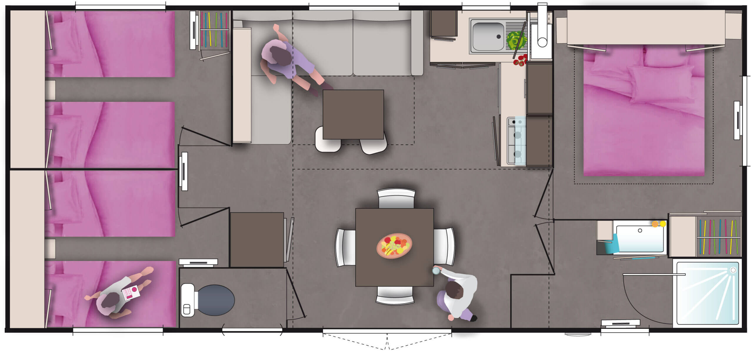 Mobil home O HARA O TINY 860 3 Chambres