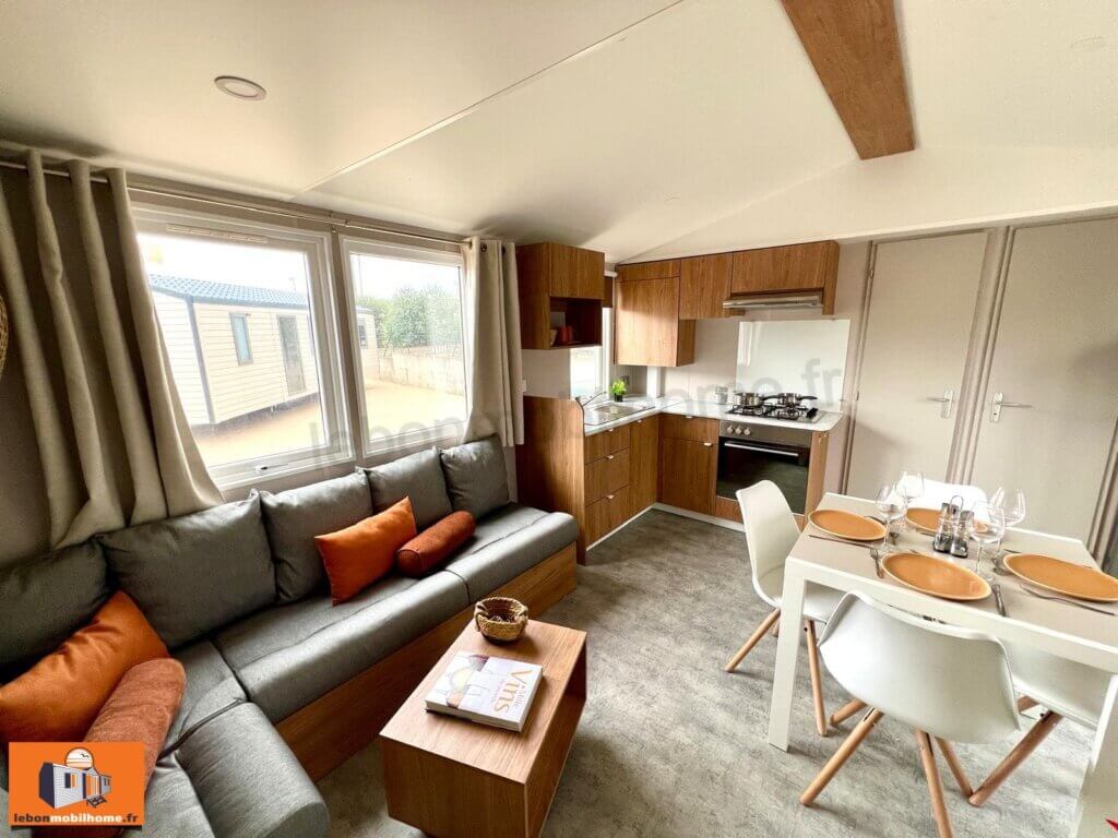 Mobil-home IRM HABITAT MAGNOLIA – ASPECT BOIS - 1