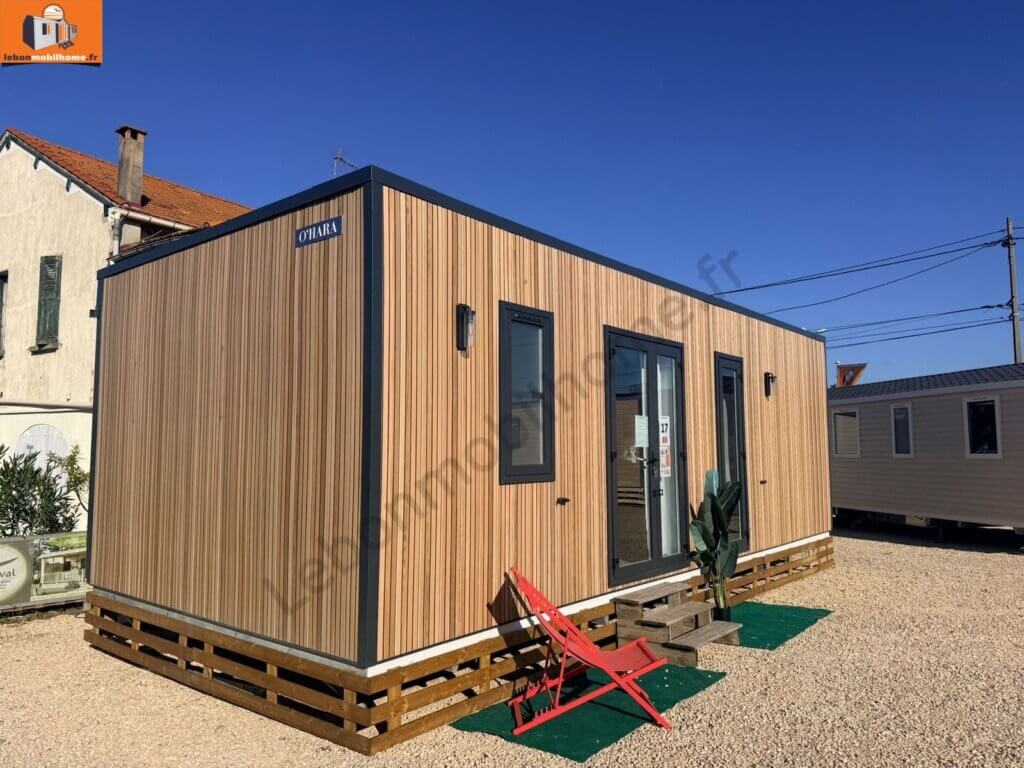 Mobil-home O’HARA 884 Toit 1 Pente Bardage Petits Tasseaux - 