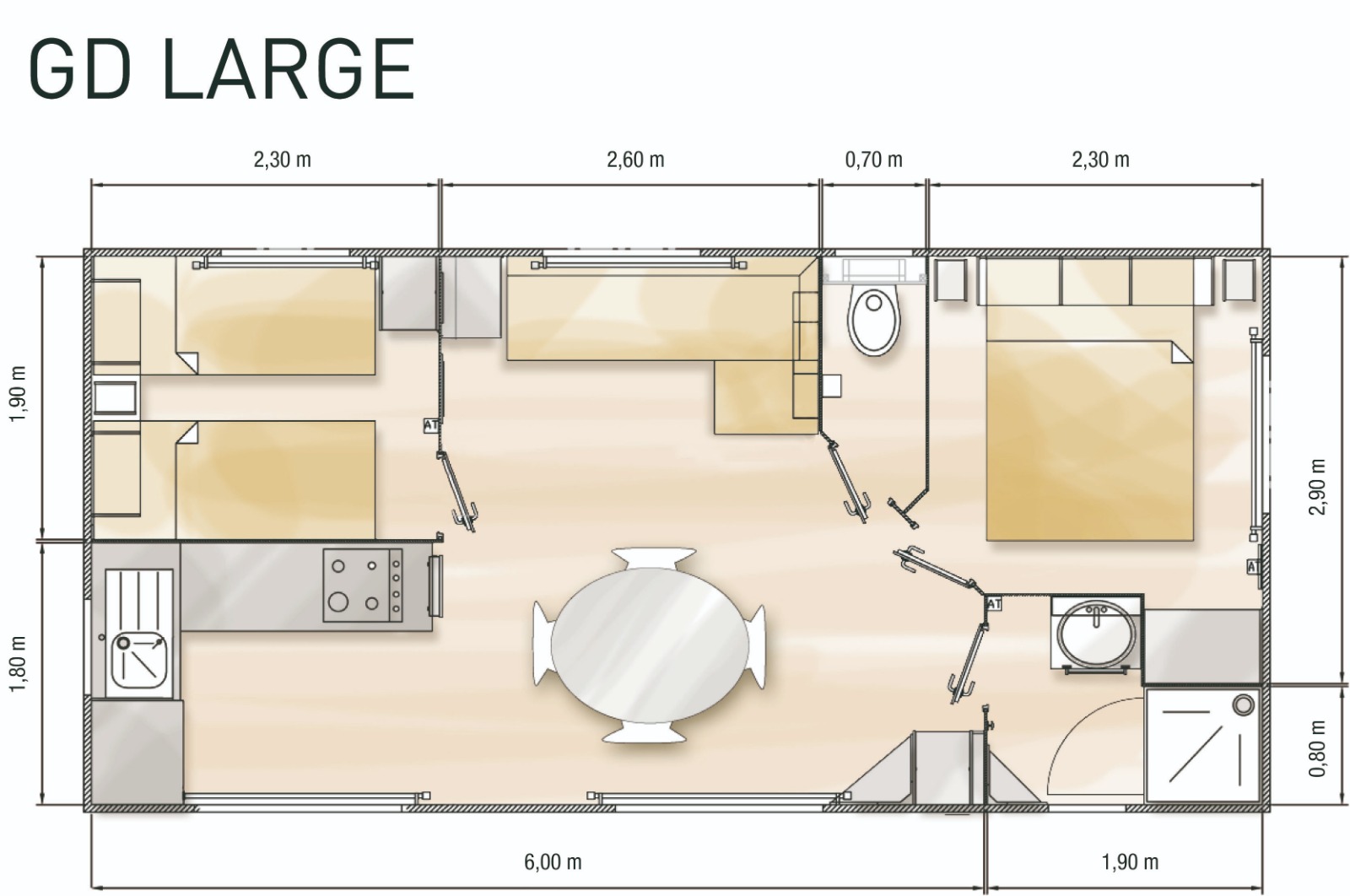 Mobil-home LOUISIANE GRAND LARGE 2 - 9