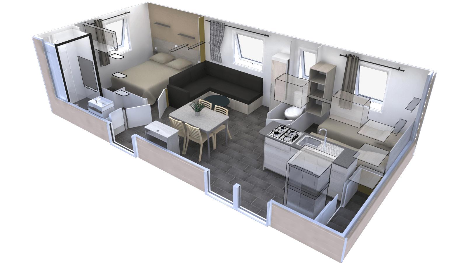 Mobil-home TRIGANO EVO 33 Bardage Bois - 8