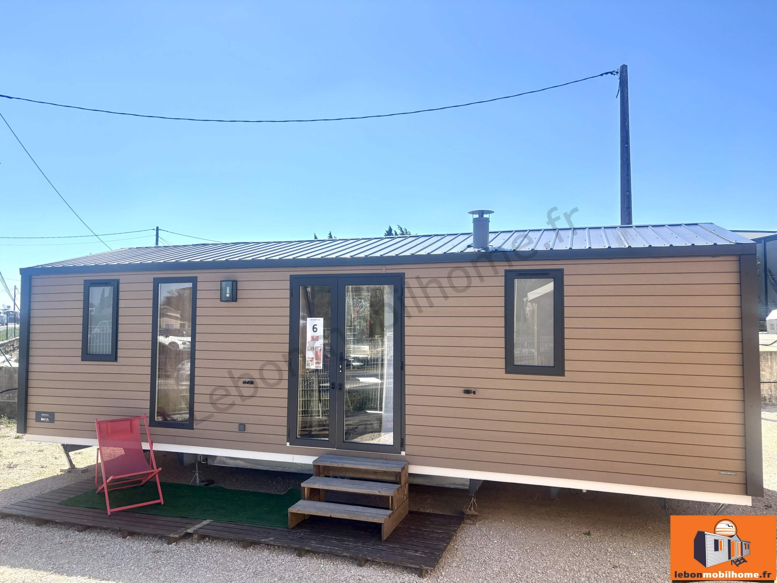 Mobil-Home Neuf IRM HABITAT MIMOSA – FACE MUSCADE