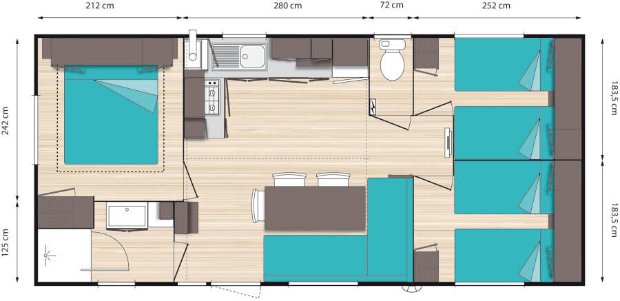 Mobil-home O’HARA 834.3 Bardage PVC - 12