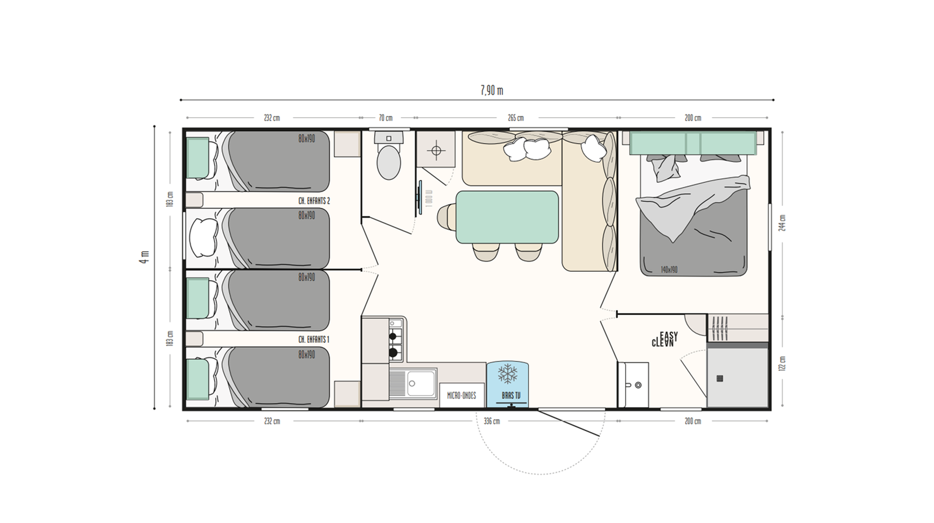 Mobil-home IRM SUPER TITANIA 3 - 4