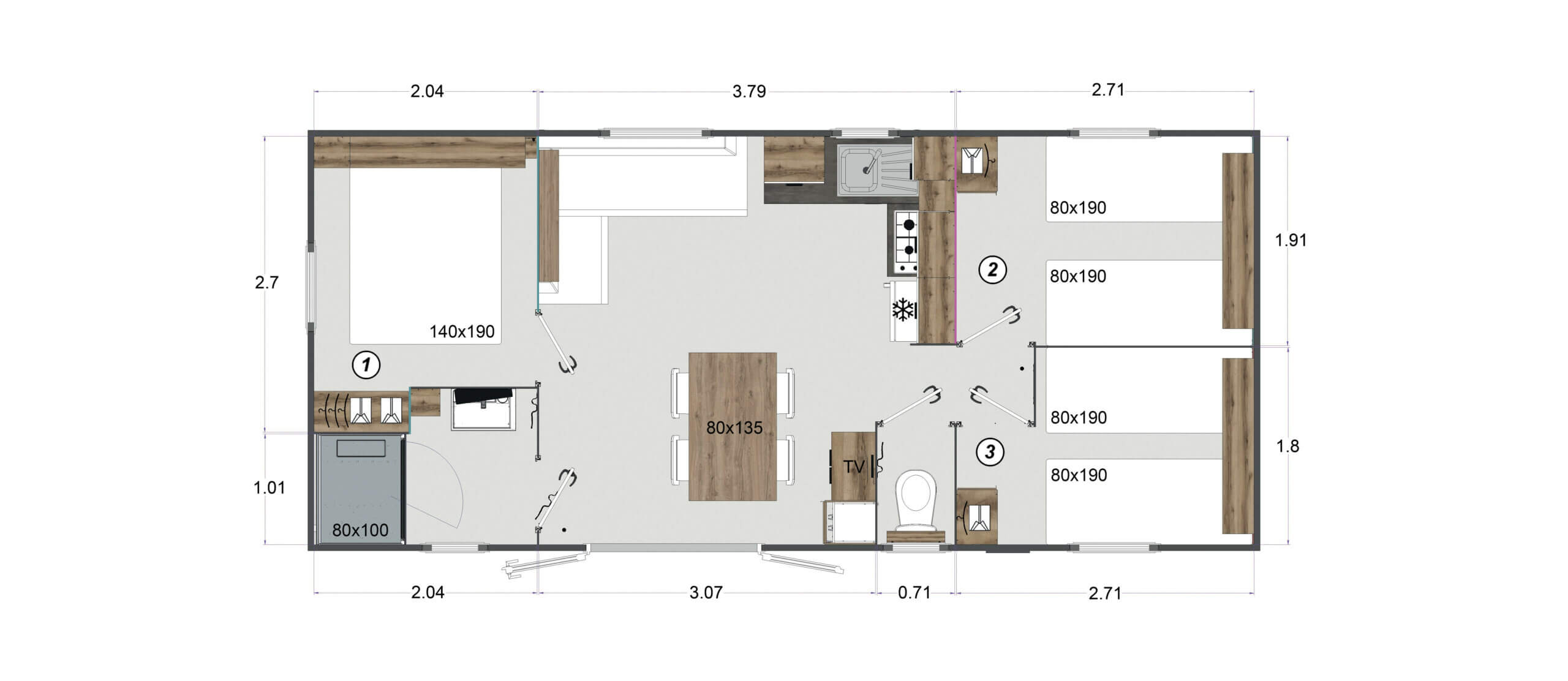Mobil-home RAPIDHOME LO83 - 6